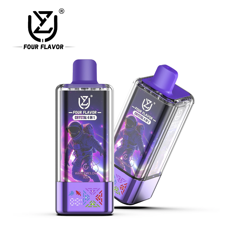 UZY Four Flavors 100K Puffs Crystal 4 In 1 Flavors Disposable Vape with LED Display