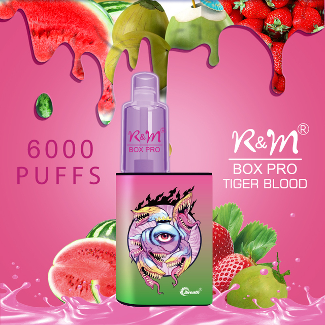 R&M BOX PRO New Arrival 6000 Puffs USA Disposable Vape