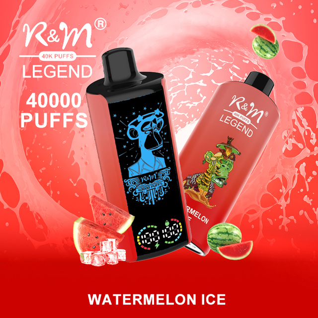 Europe Wholesale Disposable Vape Electronic Cigarette Watermelon ice R&M Tornado RandM Legend 40000Puffs With Mega Screen