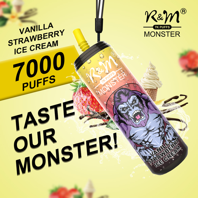 R&M MONSTER American 7000 puffs Custom Disposable Vape|Flavor Disposable Vape
