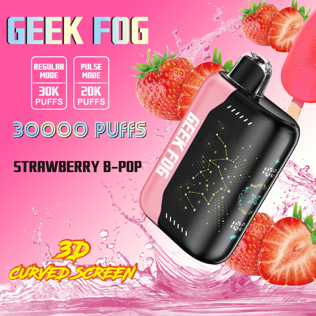Factory OEM Geek Fog Brand 30K 25K Dual Mesh Coil Geek Bar Pulse Skyview 3D Screen With Quick Charge Type-c Port
