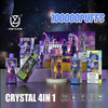 UZY Four Flavors 100K Puffs Crystal 4 In 1 Flavors Disposable Vape with LED Display