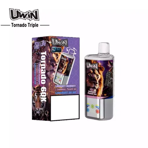 UWIN TORNADO TRIPLE 60000 Puffs 3-in-1 Tastes Bulk Buy Rechargeable fruit flavor vape best disposable vape 2026 easy to use vape device Disposable Vapes Wholesale