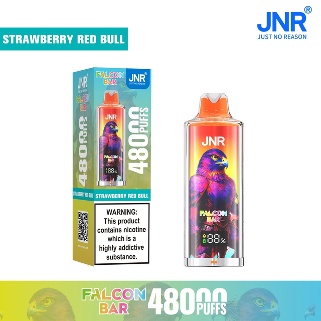 JNR Falcon Bar 48000 Puffs 2% Nicotine LED Display Rechargeable Disposable Vape Wholesale 