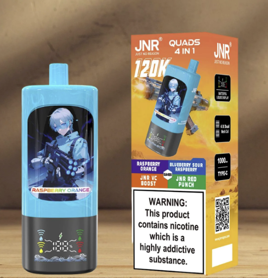 Long Lasting 2% Nicotine Mesh Coil 120K Puffs JNR Quads 4 in 1 Rechargeable Disposable Vape Vaporizer EU Shipping 