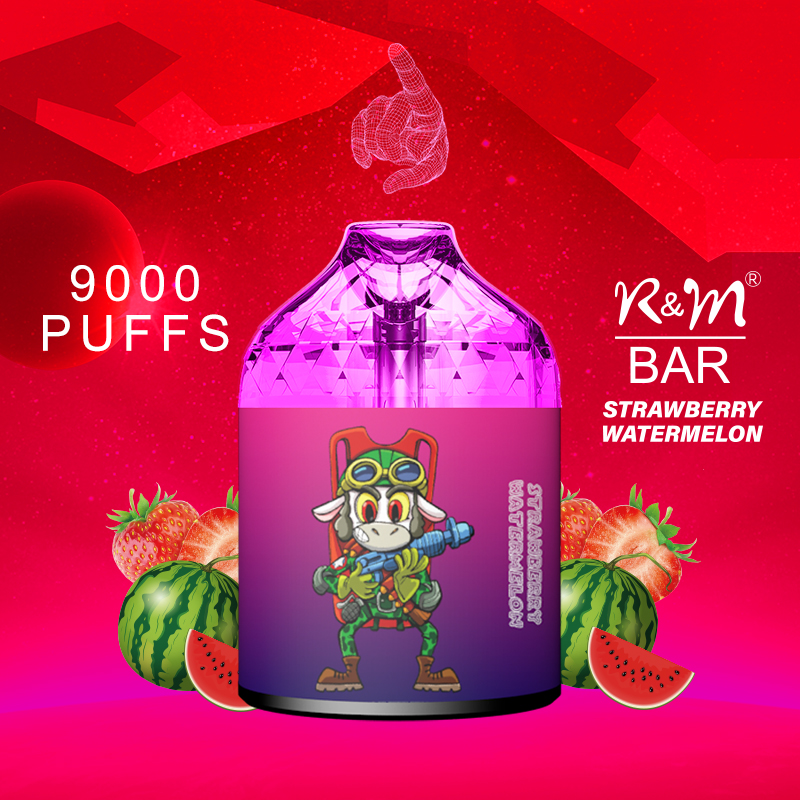  Latest 9000 puffs RGB Light 16 Flavors Elf Bar Good Taste Original Disposable Vape With Diamond Shape