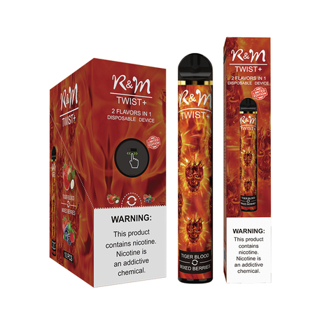 R&M TWIST 3200 Puffs MR FOG Vape| Tiger blood/ Mixed berries from China  manufacturer