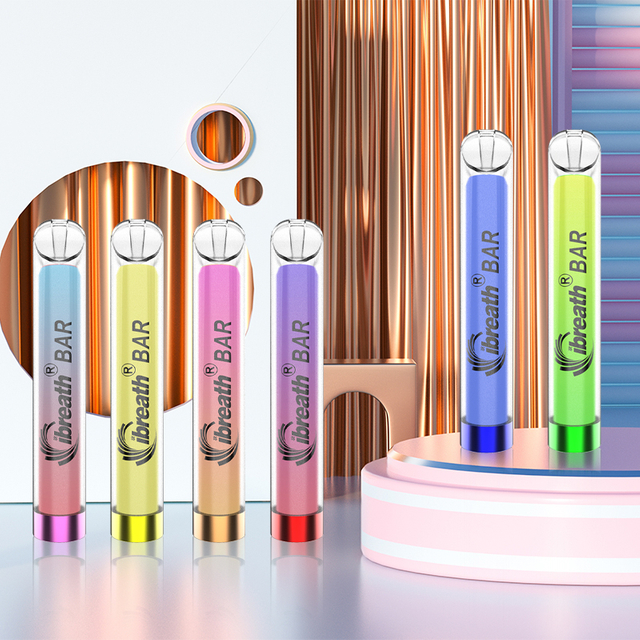 Europe UK OEM LOGO Custom Brand RGB Light 600Puffs 2% 0% Salt Nicotine Geekbar Crystal Disposable Vape 