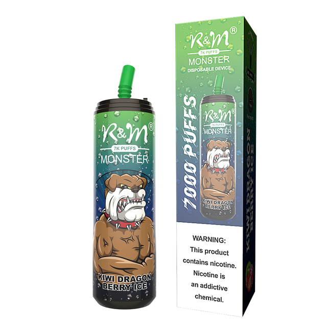 Factory Wholesale Most Popular in The Malaysia UK USA Disposable Pod 7000 Puffs 13 Flavors Disposable Vape R&M Monster