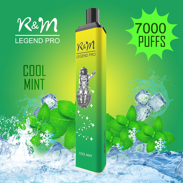 R&M LEGEND PRO China Original 7000 Puffs Rechargble Disposable Vape 