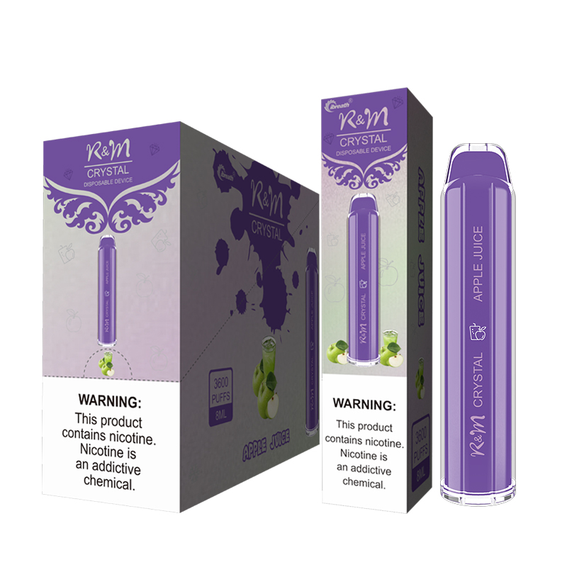R&M CRYSTAL 3600 Puffs The Hot- Selling Disposable Vape 