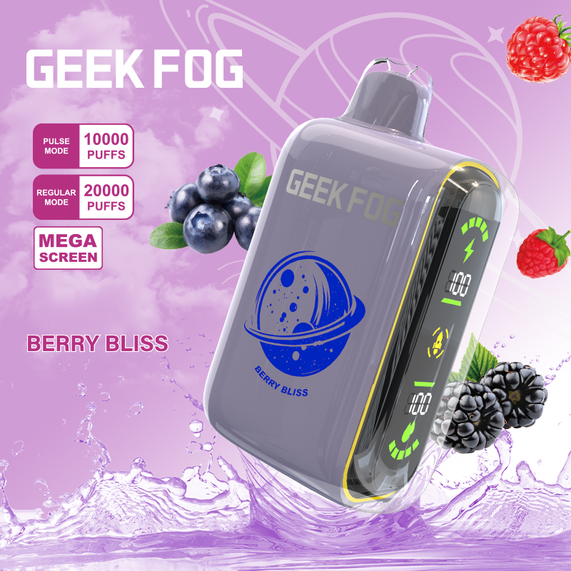 Geek Bar Fog 15K 20K Full Screen Disposable Vape With Pulse Mode