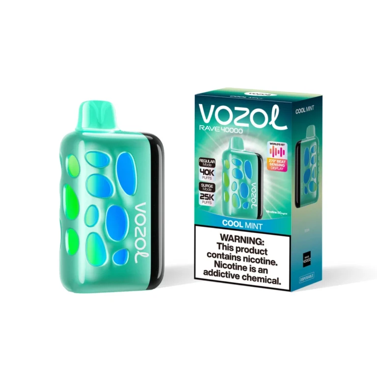 Cool Mint Flavor Vape | VOZOL RAVE 40000 Puffs Rechargeable Vape | VOZOL Vapes