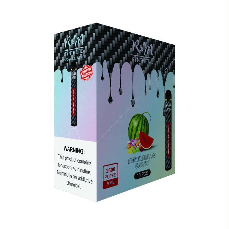 R&M SYNTHETIC 2600 Puffs New Disposable Vape |Watermelon candy