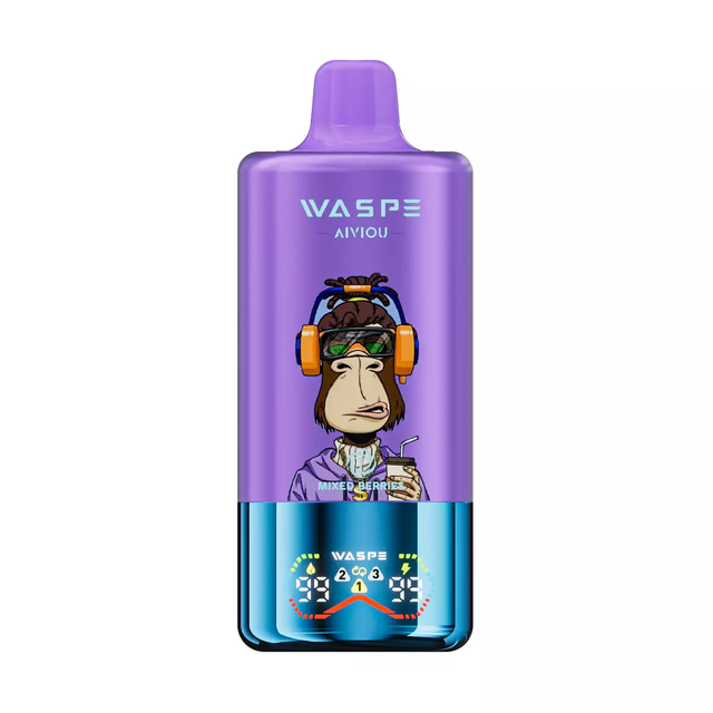 WASPE AIVIOU 60000 Puffs Triple Flavor Digital Screen 0% 2% 5% Low Nicotine Original Factory Bulk Buy Rechargeable Disposable Vapes Pen Wholesale