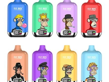 ELF BOX DIGITAL 12000 puffs 0% 2% 3% 5% Nicotine LED display portable fresh breath stick fruit flavor vape rechargeable disposable vape premium vape products Disposable Vape Wholesale