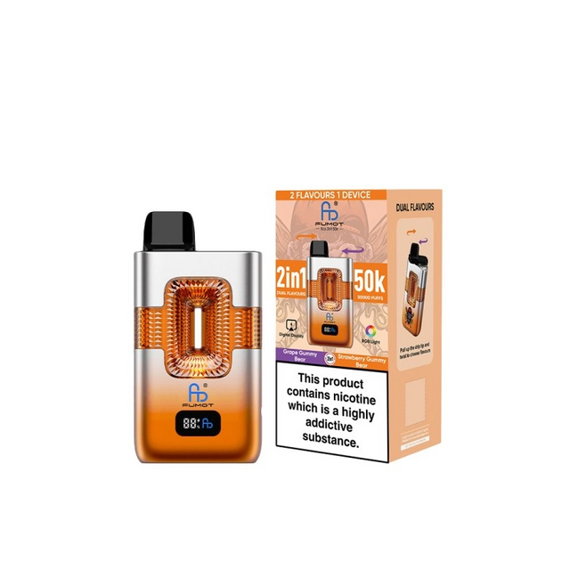 Long Lasting Fumot Eco 2 in 1 50K Dual Mesh Coil Rechargeable Disposable Vape Vapor Pen Fast Shipping