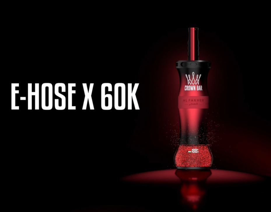 Al Fakher Crown Bar E-Hose X 60K 0.6% Nicotine Rechargeable Disposable Vape / Hookah Wholesale