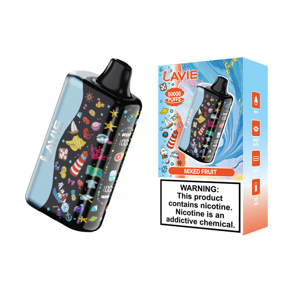 Lavie 50K Puffs Rechargeable Disposable Vape 38mL E-Liquid Type-C