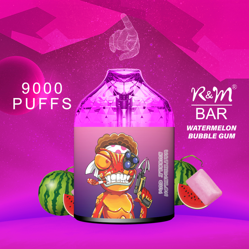 Latest 9000 puffs RGB Light 16 Flavors Elf Bar Good Taste Original Disposable Vape With Diamond Shape