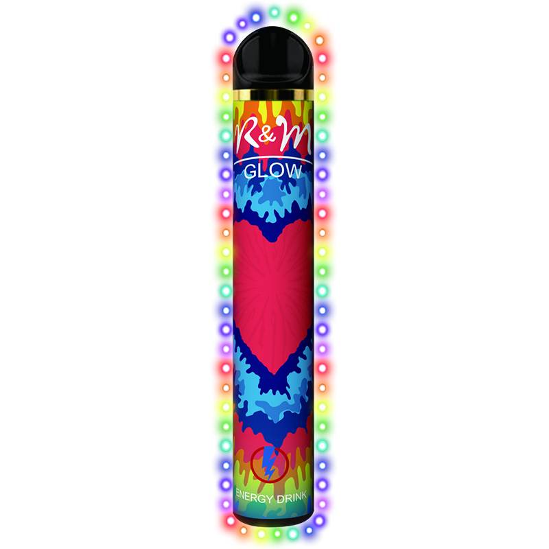 R&M GLOW 2800 Puffs Hookah Disposable Vape |Energy drink