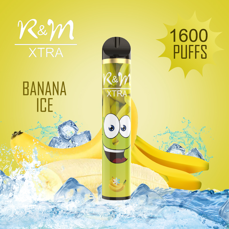 R&M XTRA 1600 Puffs 6% Nicotine Vape Disposable Device | Banana Ice