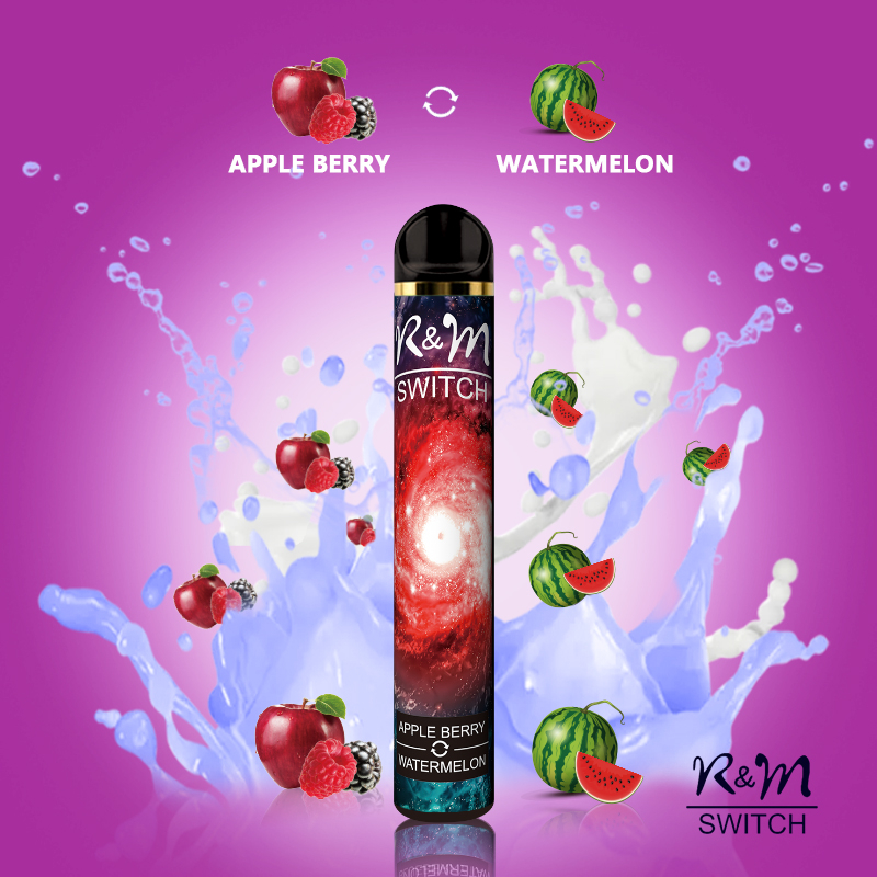 R&M SWITCH(Double Flavors) Esco Bar Vape | Apple Berry/Watermelon