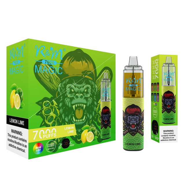 7000Puffs RandM Tornado R&m Magic 2% 5% Salt Nicotine Original factory Wholesale Disposable Vape