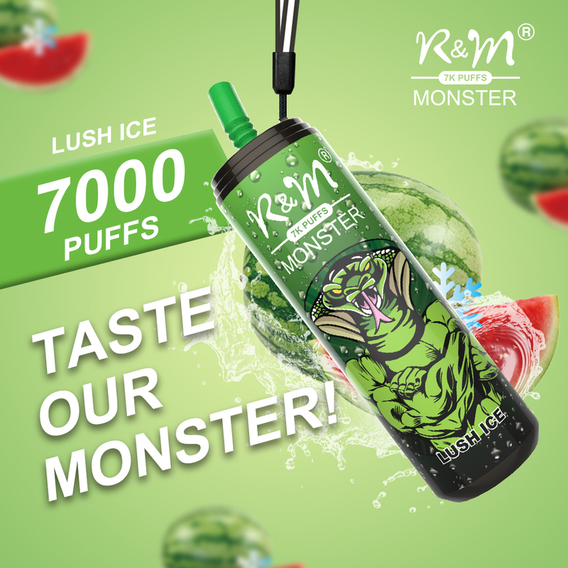 R&M MONSTER American 7000 puffs Custom Disposable Vape|Flavor Disposable Vape