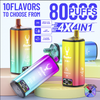 Stag Bar 4 In 1 80K Puffs:Four Flavors Rechargeable Disposable Vape with LED Display