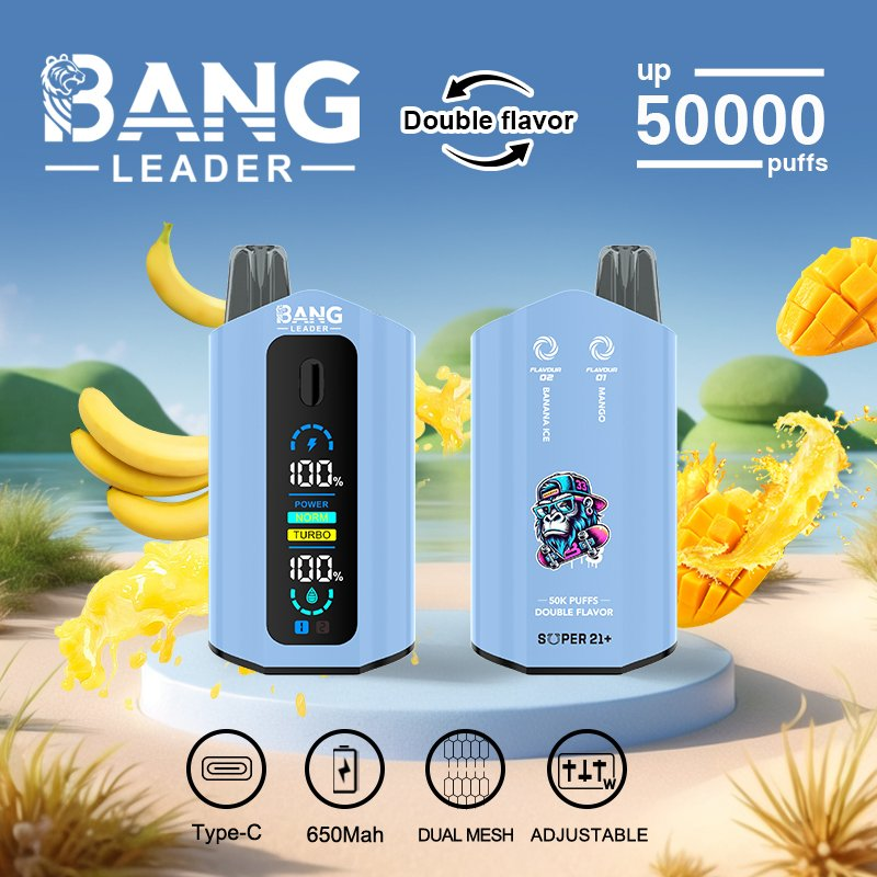 Bang Leader 50000 Puffs 40mL E-Liquid 2-in-1 Vape Rechargeable Disposable Vape