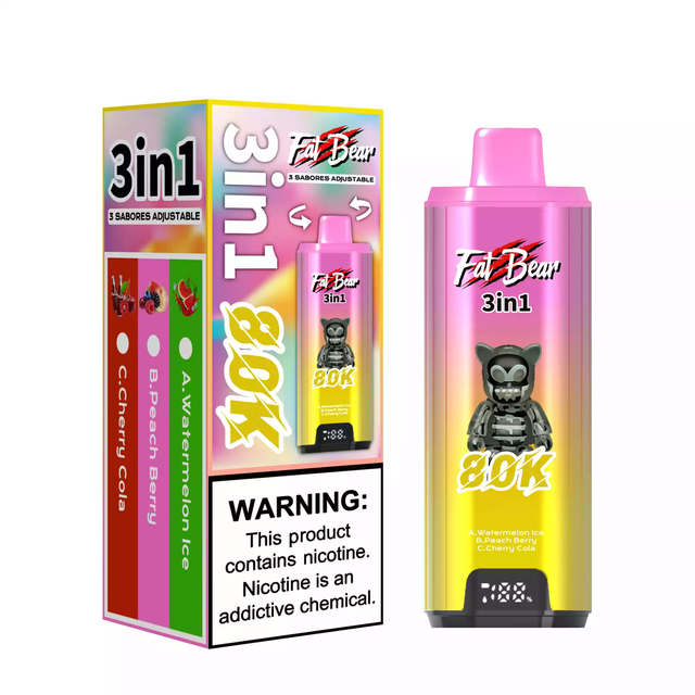 AIVONO AIM FAT BEAR 80000 PUFFS Triple Tastes mint flavored vape pen easy to use vape device long lasting disposable vape Bulk Buy Rechargeable 80K Disposable Vapes Wholesale