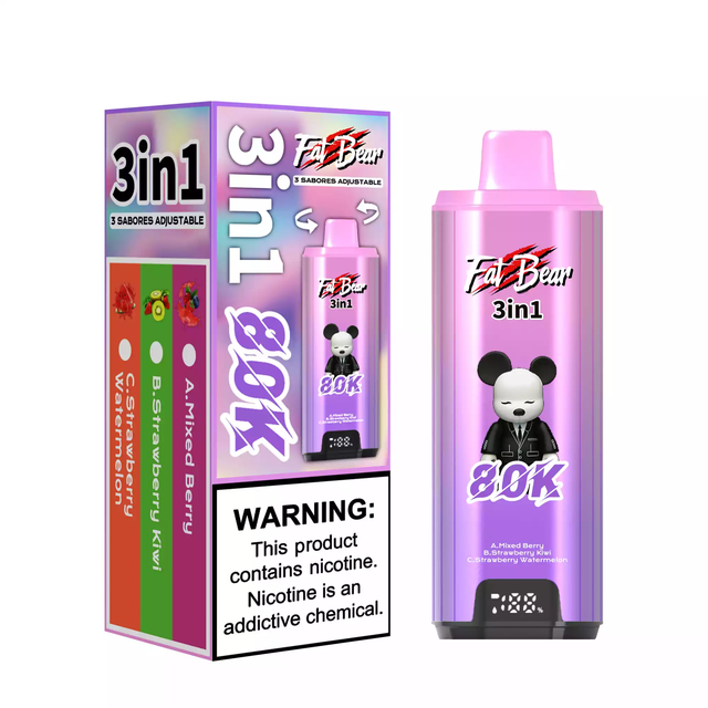 AIVONO AIM FAT BEAR 80000 PUFFS Triple Tastes mint flavored vape pen easy to use vape device long lasting disposable vape Bulk Buy Rechargeable 80K Disposable Vapes Wholesale