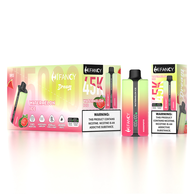 EU Warehouse 2%/3%/5% Nicotine Type C Rechargeable Hifancy Dream 45000 Puffs Disposable Vape 