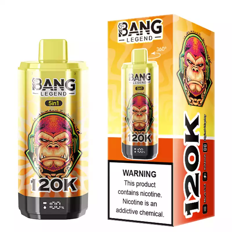 BANG LEGEND 120000 Puffs 5-IN-1 fruit flavor vape easy to use vape device Bulk Buy Rechargeable Disposable Vapes Wholesale