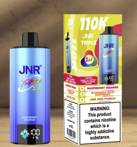 Premium Fruit Flavors JNR Triple 110K Puffs 3 in 1 Rechargeable Disposable Vape Vapor Pen Wholesale 