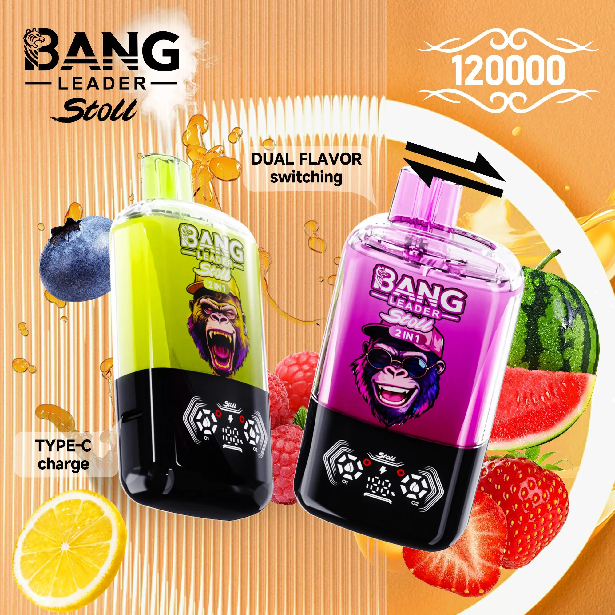Bang Leader Stoll 120000 Puffs Dual Flavor Disposable Vape
