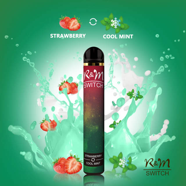 R&M SWITCH(Double Flavors) 2000 Puffs Fume Vape | Strawberry/Cool Mint