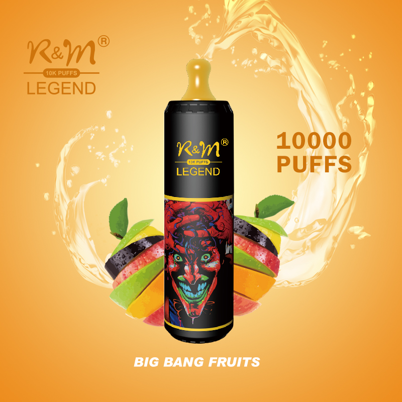RandM Hottest Food Grade Mouthpiece Wholesale Custom Mesh Coil 10k Puff R&M Legend Mesh Coil E Cigarette Hyde Disposable Vape Puff Elf Bar Pod Device 