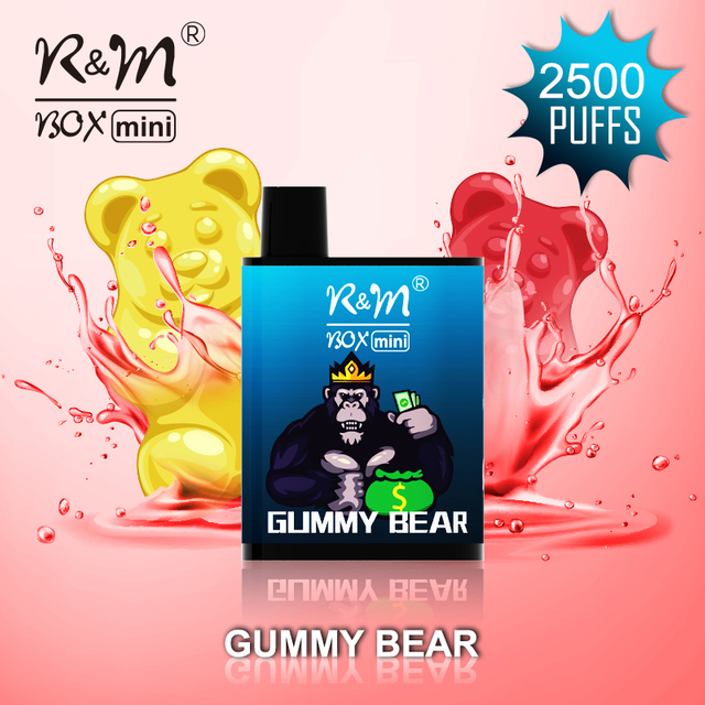 R&M BOX MINI Gummy Bear 2500 Puffs England Disposable Vape