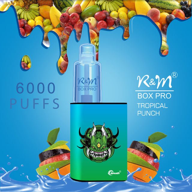 R&M BOX PRO 5% American Private Logo Mesh Coil Disposable Vape