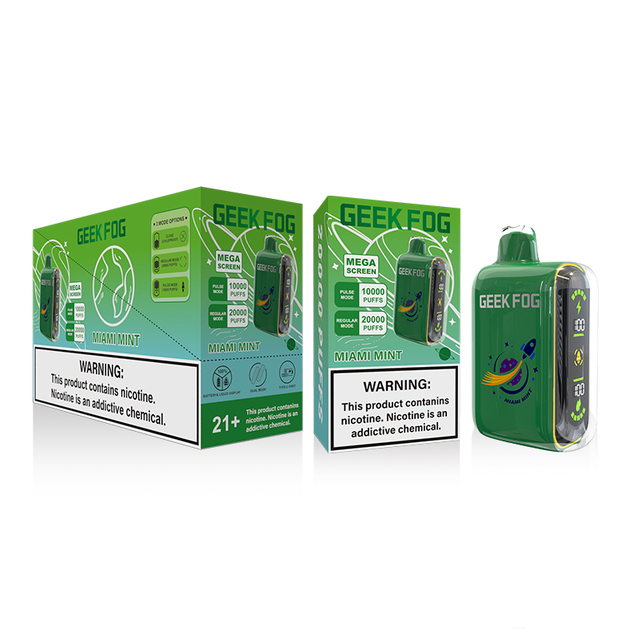 Original GEEK Fog 20K 15K 25K Regular Pulse Mode LED Screen Disposable Vape With Full Screen Raz Geek Bar Pulse Vape