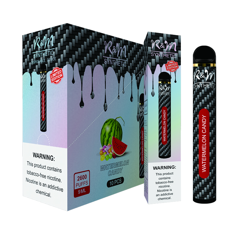 R&M SYNTHETIC 2600 Puffs New Disposable Vape |Watermelon candy