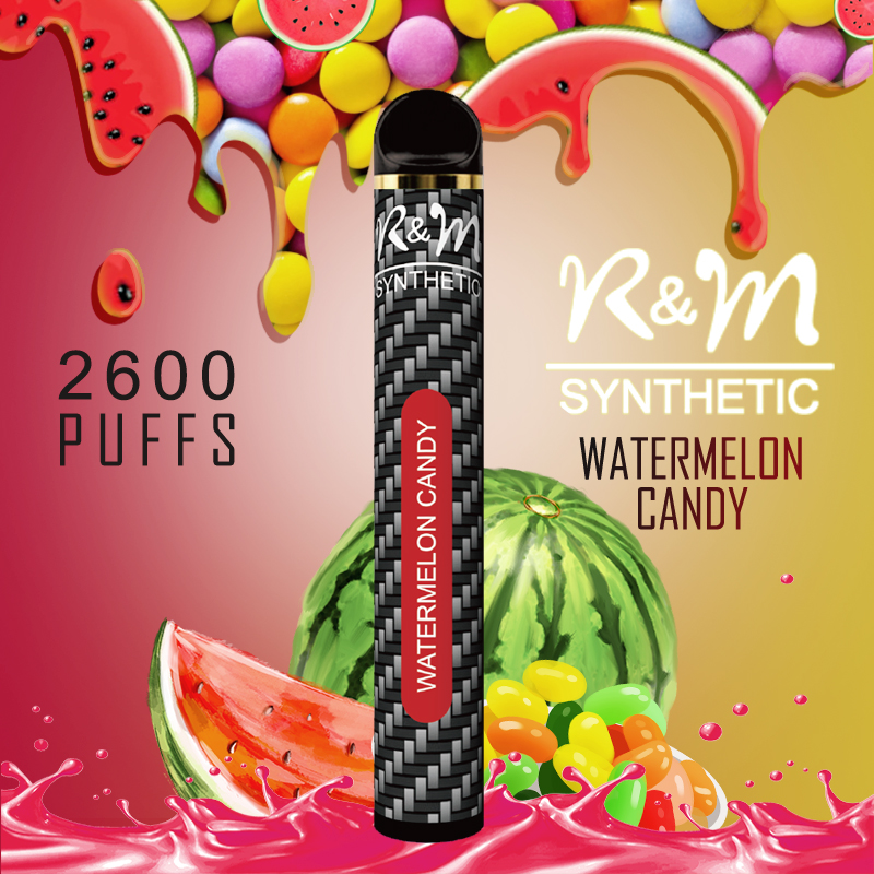 R&M SYNTHETIC 2600 Puffs New Disposable Vape |Watermelon candy