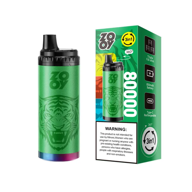 ZOOY King Triple 80K Puffs 3-in-1 Switchable Flavors Disposable Vape