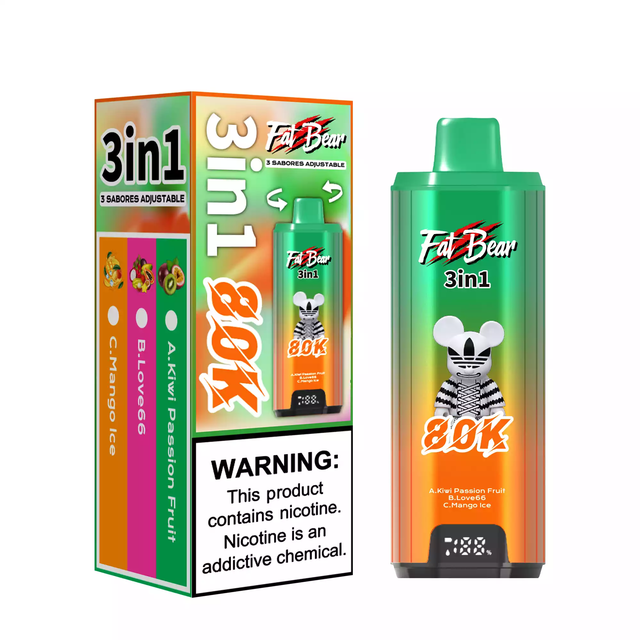AIVONO AIM FAT BEAR 80000 PUFFS Triple Tastes mint flavored vape pen easy to use vape device long lasting disposable vape Bulk Buy Rechargeable 80K Disposable Vapes Wholesale