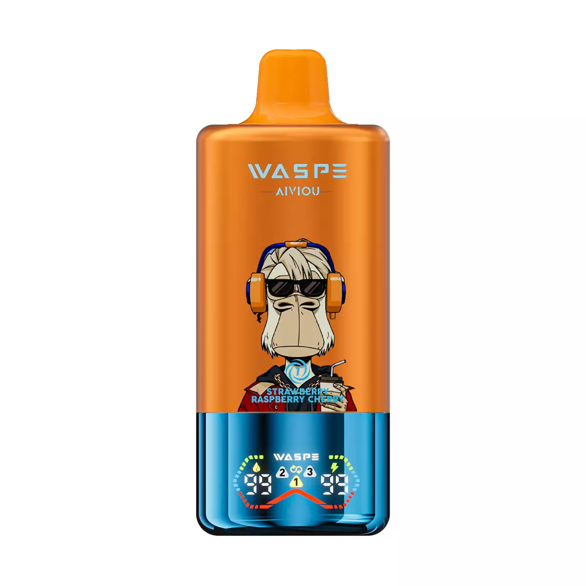 WASPE AIVIOU 60000 Puffs Triple Flavor Digital Screen 0% 2% 5% Low Nicotine Original Factory Bulk Buy Rechargeable Disposable Vapes Pen Wholesale