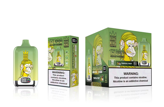 BANG KING SmartScreen 15000 Puffs long lasting disposable vape easy to use vape device fruit flavored disposable vape Rechargeable Disposable Vape Wholesale