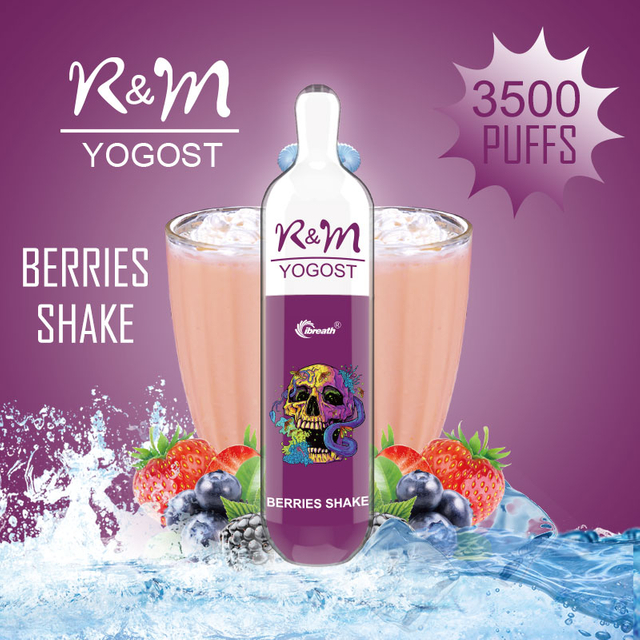 R&M YOGOST 3500 Puffs HQD Vape |Berries shake 