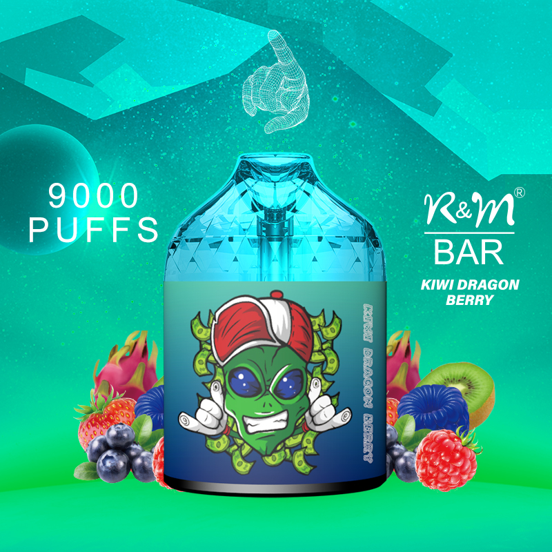  Latest 9000 puffs RGB Light 16 Flavors Elf Bar Good Taste Original Disposable Vape With Diamond Shape